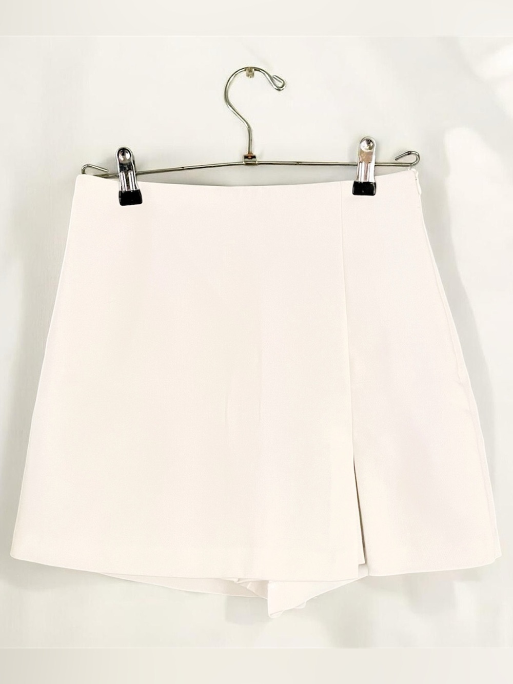 Zara White High Waist Skort